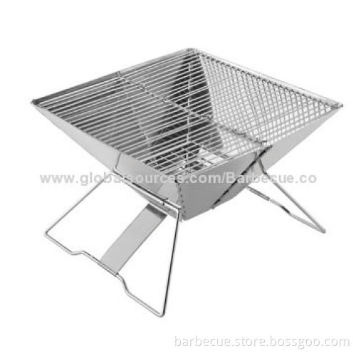 Foldable BBQ Grill, Made of Stainless Steel, with Carry Bag, Easy to Show Logo, Superior quality